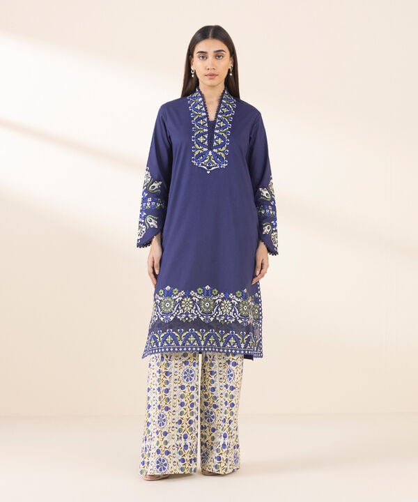 2 Piece - Embroidered Lawn Suit - 0U2TEDY25V15