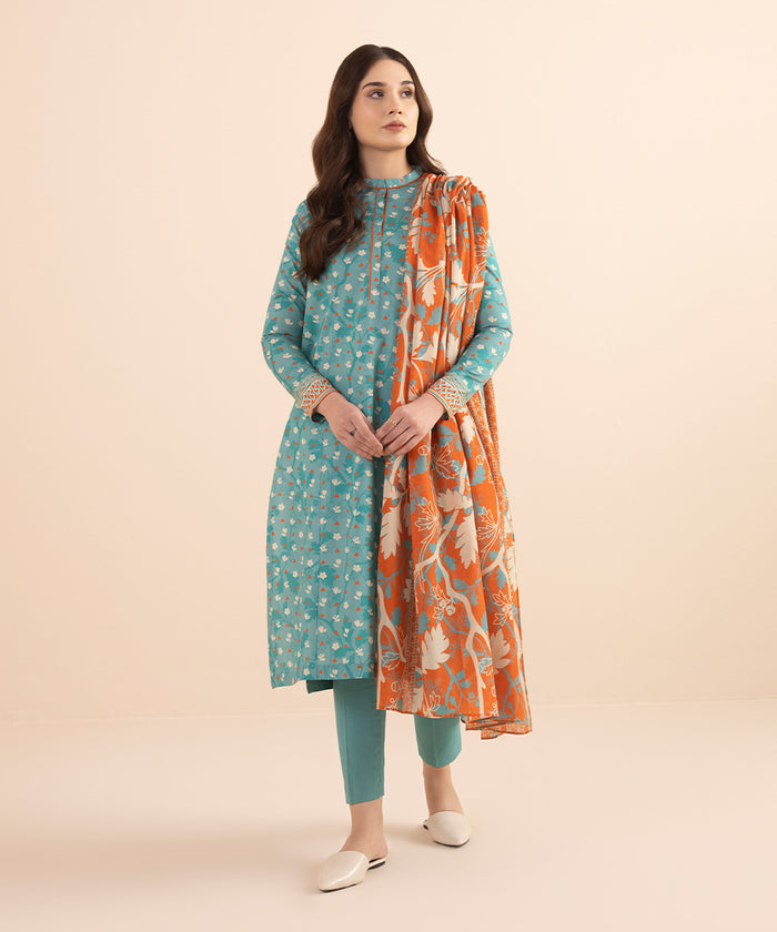 Sapphire Day To Day 1 '24 - 3 PIECE - PRINTED LAWN SUIT 0U3PDY24D115