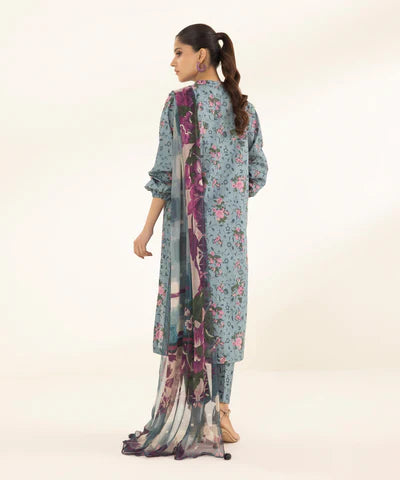 SAPPHIRE LAWN '24 - 3 PIECE - PRINTED LAWN SUIT 0U3PDY24V113 (RTS)