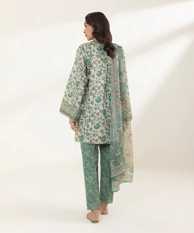 SAPPHIRE LAWN '24 - 3 PIECE - PRINTED LAWN SUIT 0U3PDY24V116