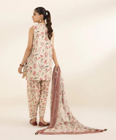 SAPPHIRE LAWN '24 - 3 PIECE - PRINTED LAWN SUIT 0U3PDY24V126