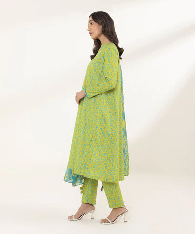 SAPPHIRE LAWN '24 - 3 PIECE - PRINTED LAWN SUIT 0U3PDY24V128
