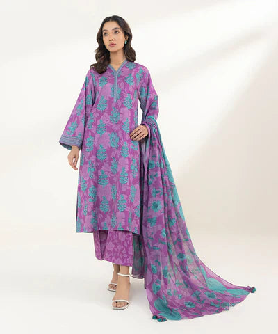 Lawn '24 - 3 Piece - Printed Lawn Suit 0U3Pdy24V132