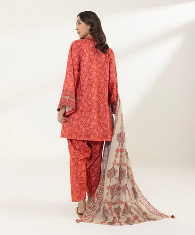 SAPPHIRE LAWN '24 - 3 PIECE - PRINTED LAWN SUIT 0U3PDY24V139
