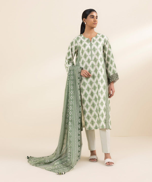 3 Piece - Embroidered Lawn Suit-0U3Pdy24V422