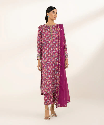 SAPPHIRE LAWN '24 - 3 PIECE - EMBROIDERED LAWN SUIT 0U3PEDY24V11