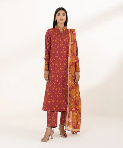 SAPPHIRE LAWN '24 - 3 PIECE - EMBROIDERED LAWN SUIT  0U3PEDY24V17