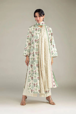Basics: Style Swap '26 - Floral Cambric Kurta - 1-26-311-A-F1
