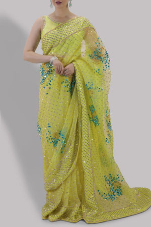 Luxe Edit '23 - The Verbena Yellow Sari