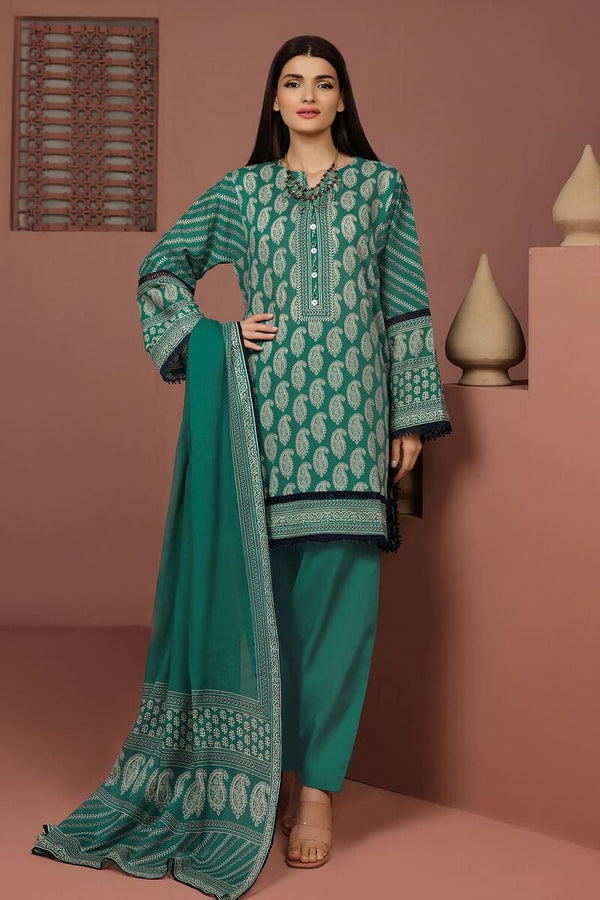 Essentials '24 3 Piece | Top Dupatta-1-Ala240503-1