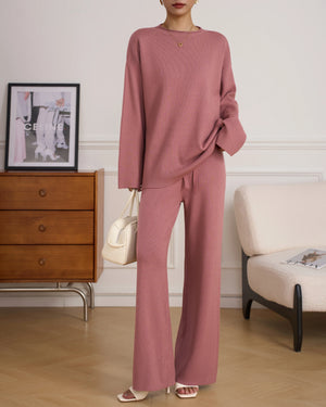 New In '25 - MILI KNIT SUIT PINK