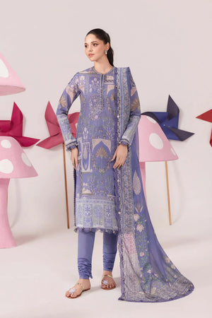 Spring Summer '26 - 3 Pc Unstitched Embroidered Lawn Suit- #MB-CUSV13-11B