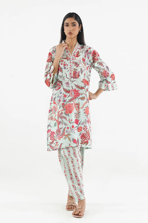 New In '26 - Stitched Printed Lawn Shirt+ Shalwar - SS26BSP252P2T
