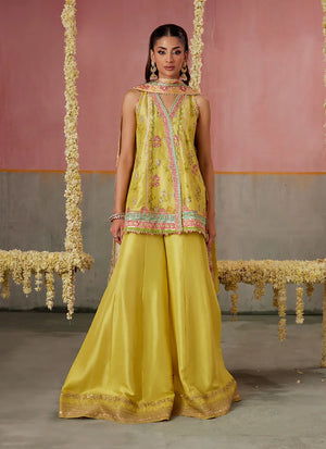 Mayna Festive Prints '25 - Zaria Kiwi Shirt And Dupatta