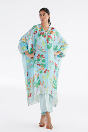 Eid Edit '26 - Stitched Printed Satin Shirt + Culotte | SS26STP703P2T