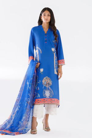 Eid Edit '26 - Stitched Printed Crepe Shirt + Dupatta | SS26STP725P2D