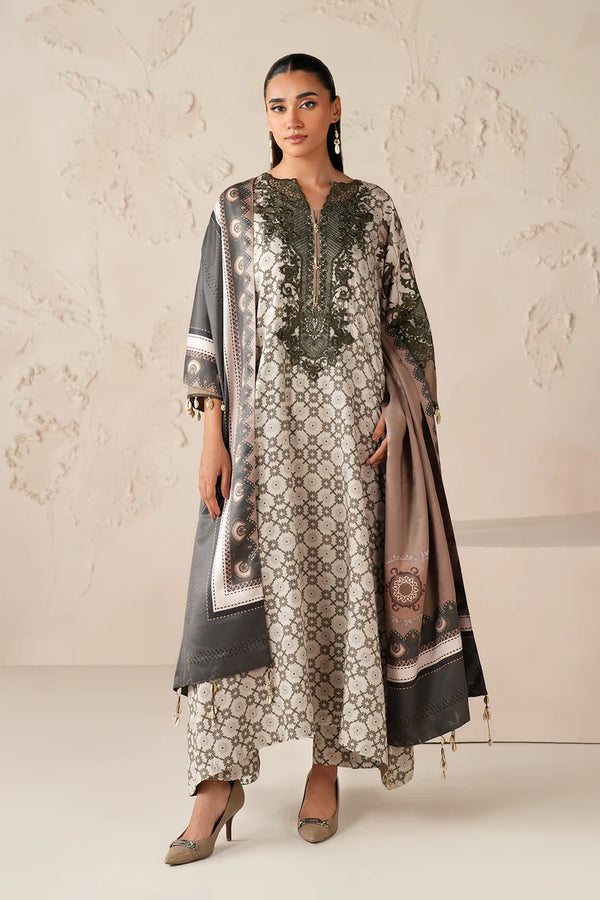 Stitched Winter '25 - EMBROIDERED PRINTED VISCOSE F-4302