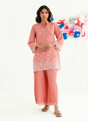 Spring Pret '26 - Embroidered CO-ORD Set | 14609/401/706