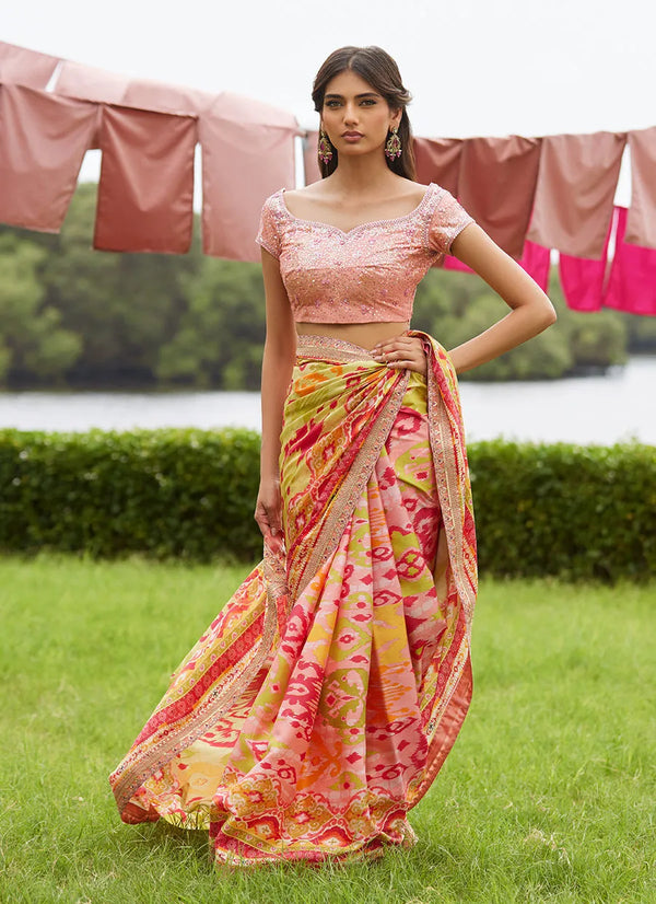 Mayna Festive Luxe Pret '25 - Rang Saree
