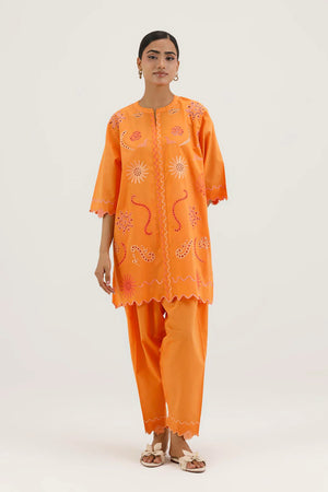 New In '26 - Stitched Embroidered Lawn Shirt+ Shalwar - SS26ESE388P2T