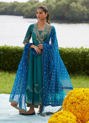 Mayna Festive Luxe Pret '25 - Empress Emerald Kalidaar And Dupatta