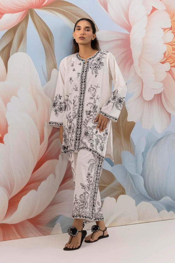 Pre-Fall Collection '25 - Stitched Jacquard Embroidered Shirt SS25SGE433