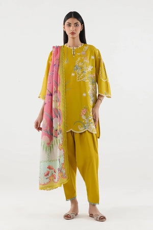 New In '26 - Stitched Embroidered Muzlin Suit - SS26MUZ103BP3
