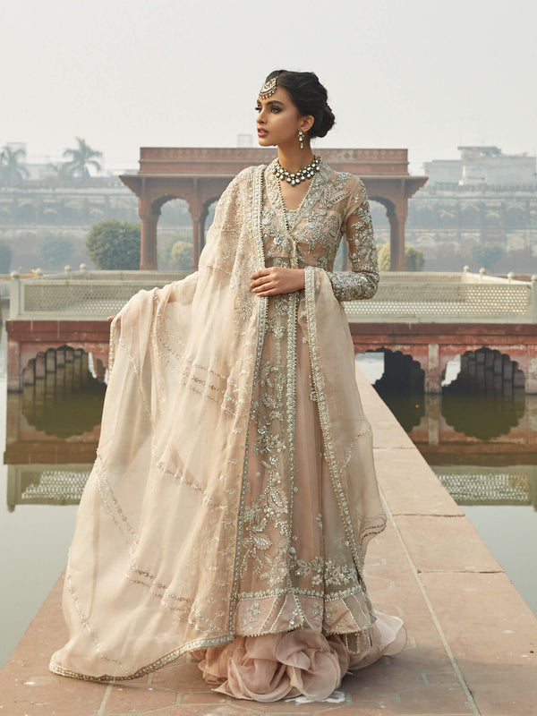 Bridal Couture -Angarkha W/ Swirly Lehenga & Dupatta