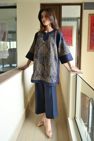 Eid ul Fitr Luxury Pret '26 - Navy Lia Set