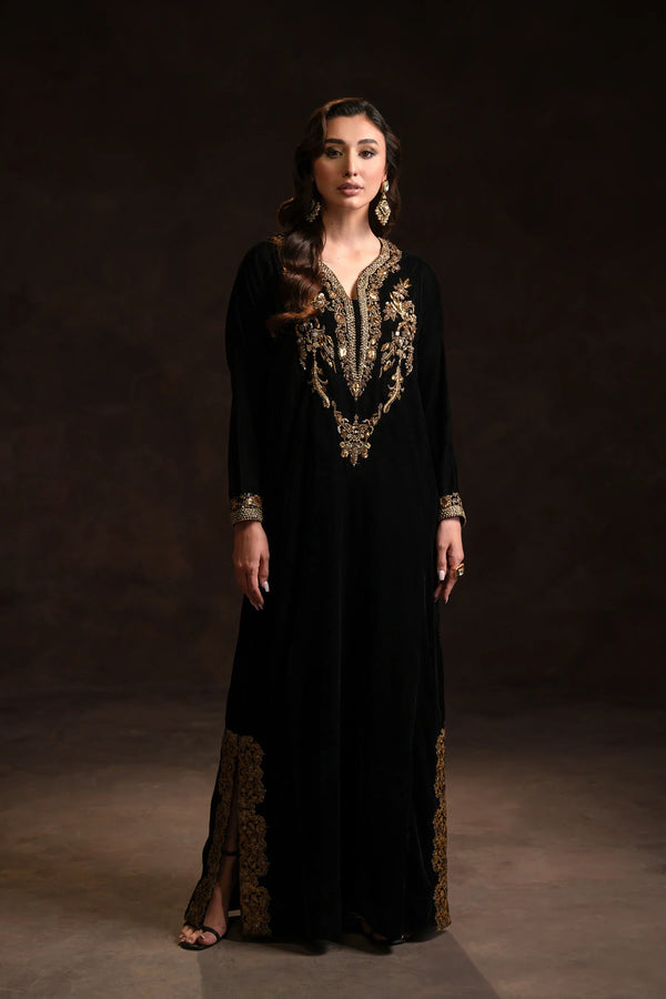 The Proposal 23 - Black Velvet Kaftan (D-01)