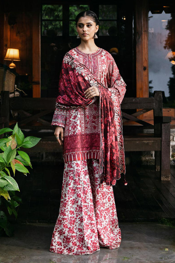 Fall Winter'24 - 3 Piece - Embroidered Linen Suit U3PESG24V827