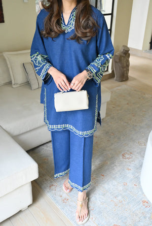 Eid ul Fitr Embroidered Pret '26 - Blue Sorbet