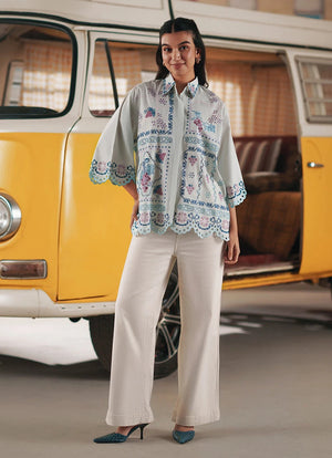 Summer Pret '26 - Embroidered Top - 14398/351/353