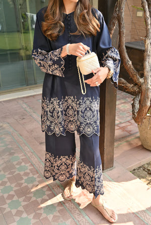 Eid ul Fitr Luxury Pret '26 - Navy Ira Set