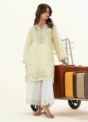 Spring Pret '26 - Embroidered Kurta | 15607/401/355