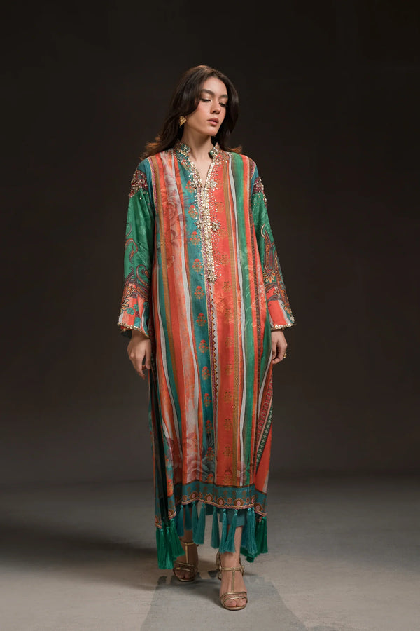 Glitz '24 - Multi Colour Burst Kaftan (D-09)