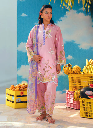 The Print Escape '26 - Printed Embroidered 3 PC 16389/201/421