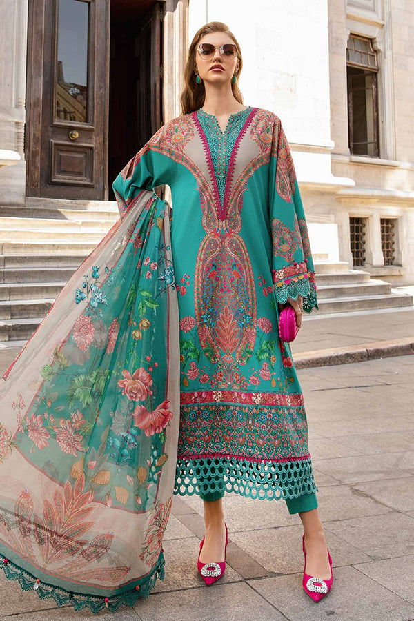 M Print'24 - 3 Piece Unstitched Printed Cambric Suit | MPT-2304-A