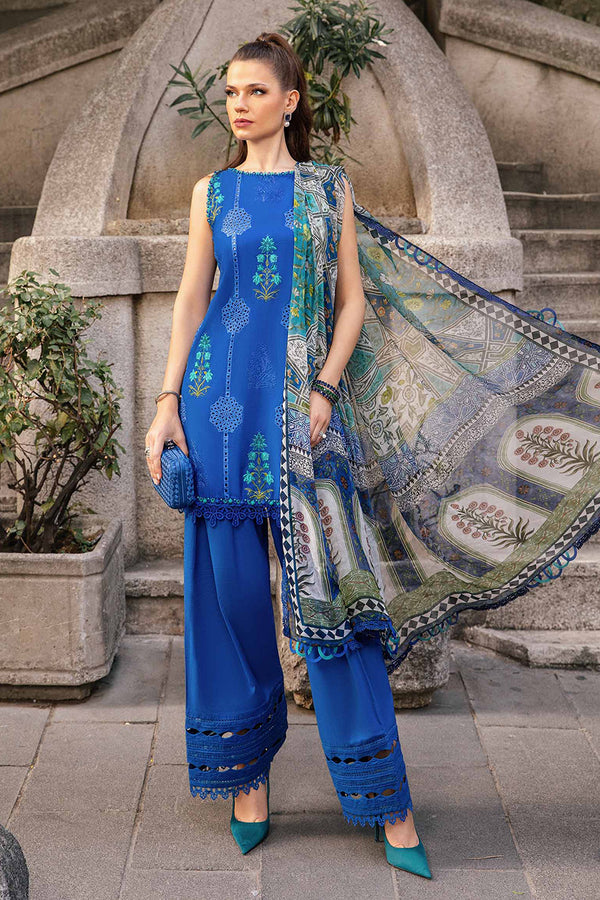 M Print'24 - 3 Piece Unstitched Printed Cambric Suit | MPT-2303-A