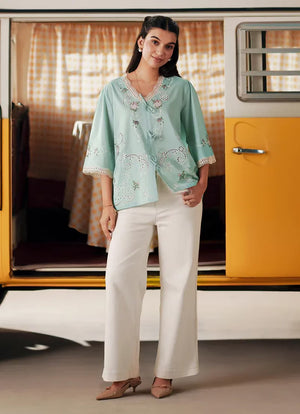 Miss Image Western Edit '26 Embroidered Top | 14516/351/607