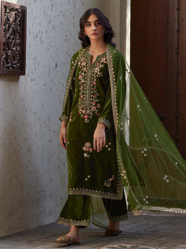 The Velvet Edit '25 2-Piece Embroidered Set