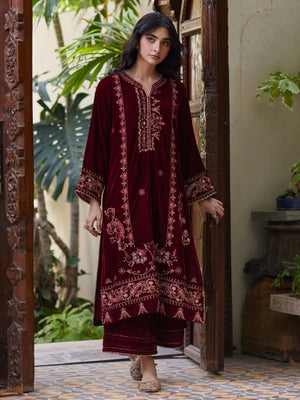 The Velvet Edit '25 2-Piece Embroidered Set