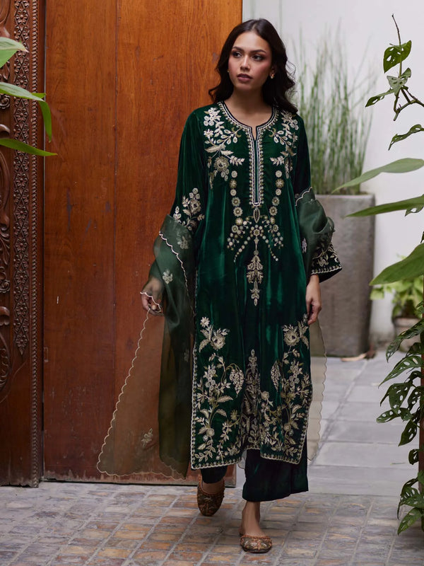 The Velvet Edit '25 2-Piece Embroidered Set