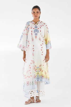 Eid Edit '26 - Stitched Printed Linen Shirt+ Dupatta | SS26BSP132P2D