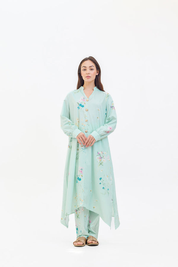 Spring Summer 24 - Miyara Two Piece Floral Mint Suit