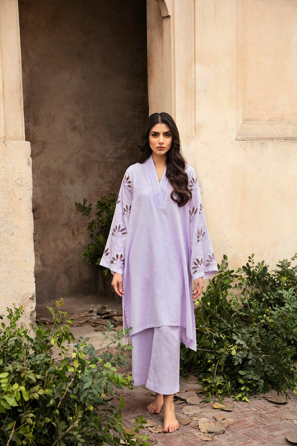 Ss Printed Lawn '24 - French Lace Matching Set