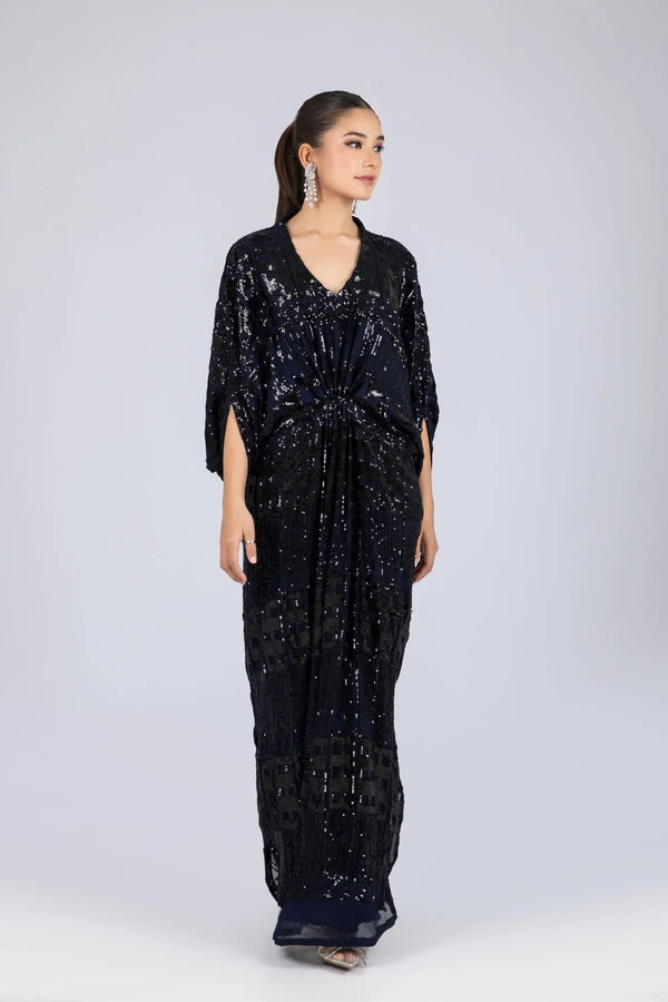 Kaftans - Kf-16065-Navyblue