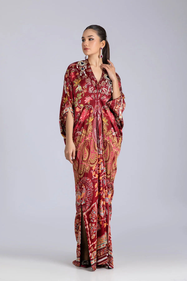 Kaftans - Kf-15618-Red