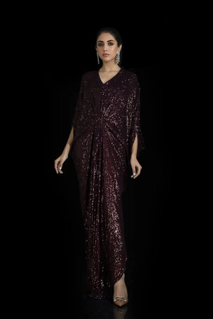 Kaftans - Kf-15227-Wine