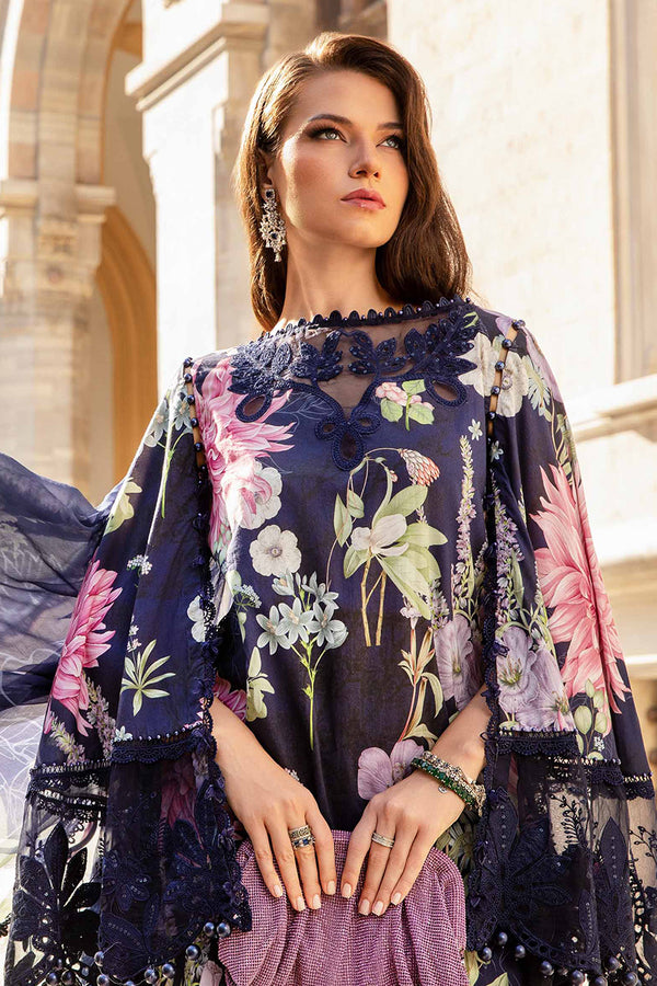 M Print'24 - 3 Piece Unstitched Printed Cambric Suit | MPT-2306-B